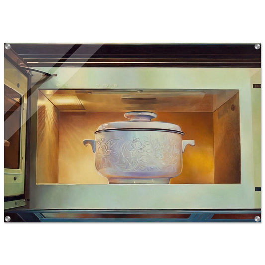 Romancing the Casserole - 1985 - Mary Pratt Acrylic Print - 70x100 cm / 28x40″ inches | Mary Pratt Wall Art | Mary Pratt Prints