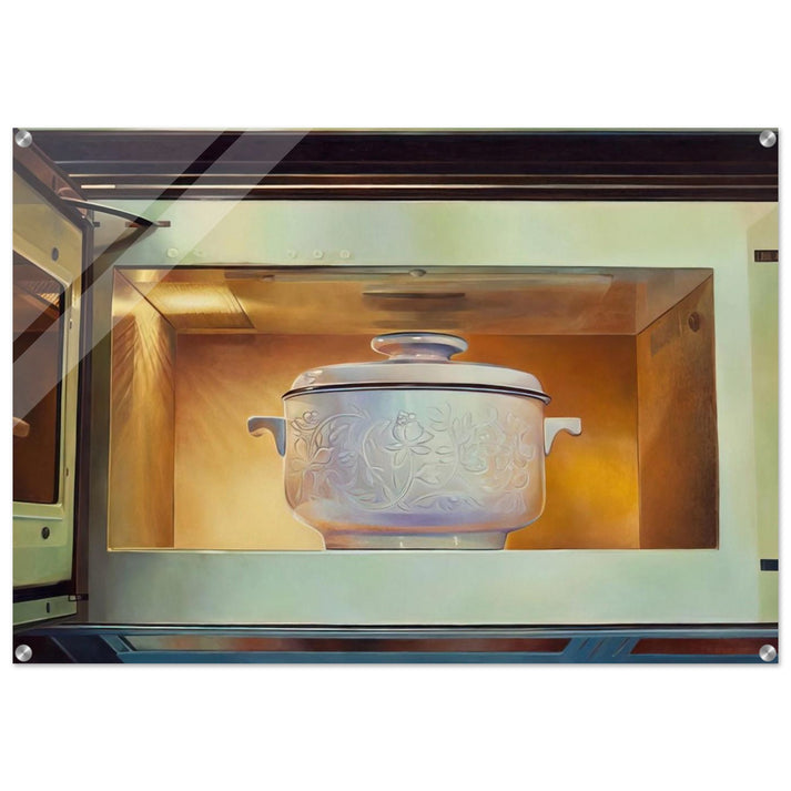 Romancing the Casserole - 1985 - Mary Pratt Acrylic Print - 70x100 cm / 28x40″ inches | Mary Pratt Wall Art | Mary Pratt Prints