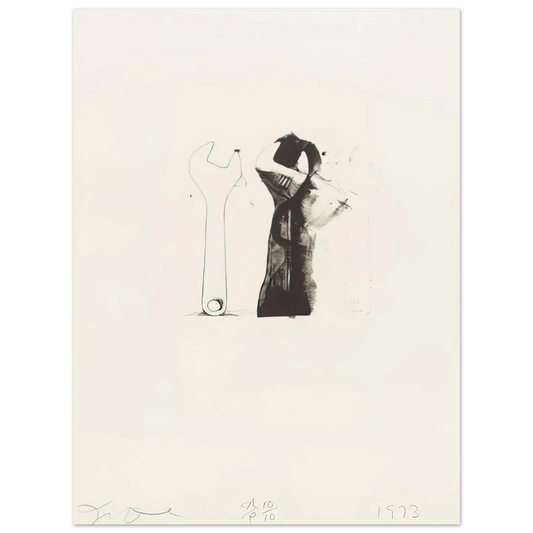 Jim Dine - UNTITLED FROM TEN WINTER TOOLS 1973 5  75x100 cm / 30x40inches Fine Art Poster