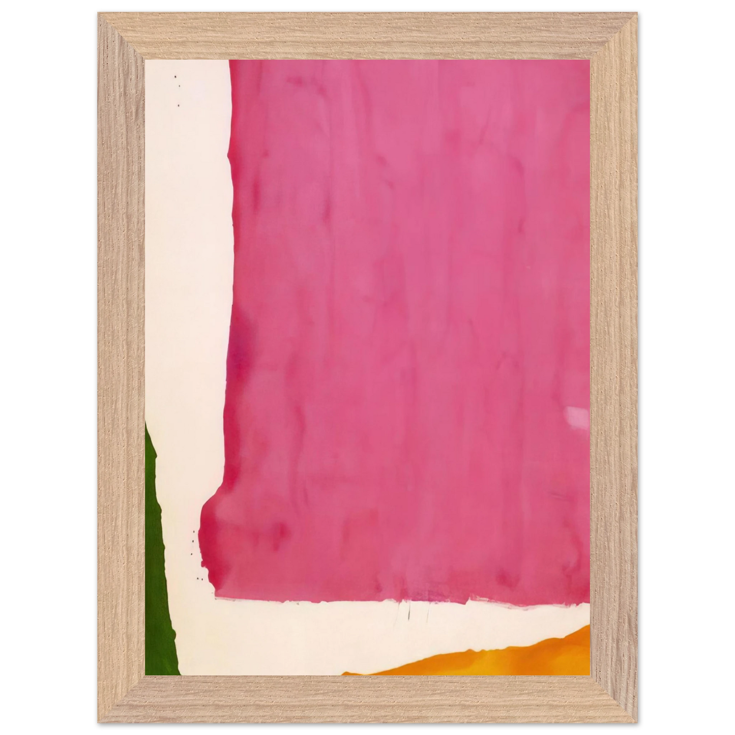 Helen Frankenthaler - Mauve District - 1966 Wall art - 60x80 cm / 24x32 inches - Premium Wooden Framed Poster With Fine Art Paper-canvas - Wood frame