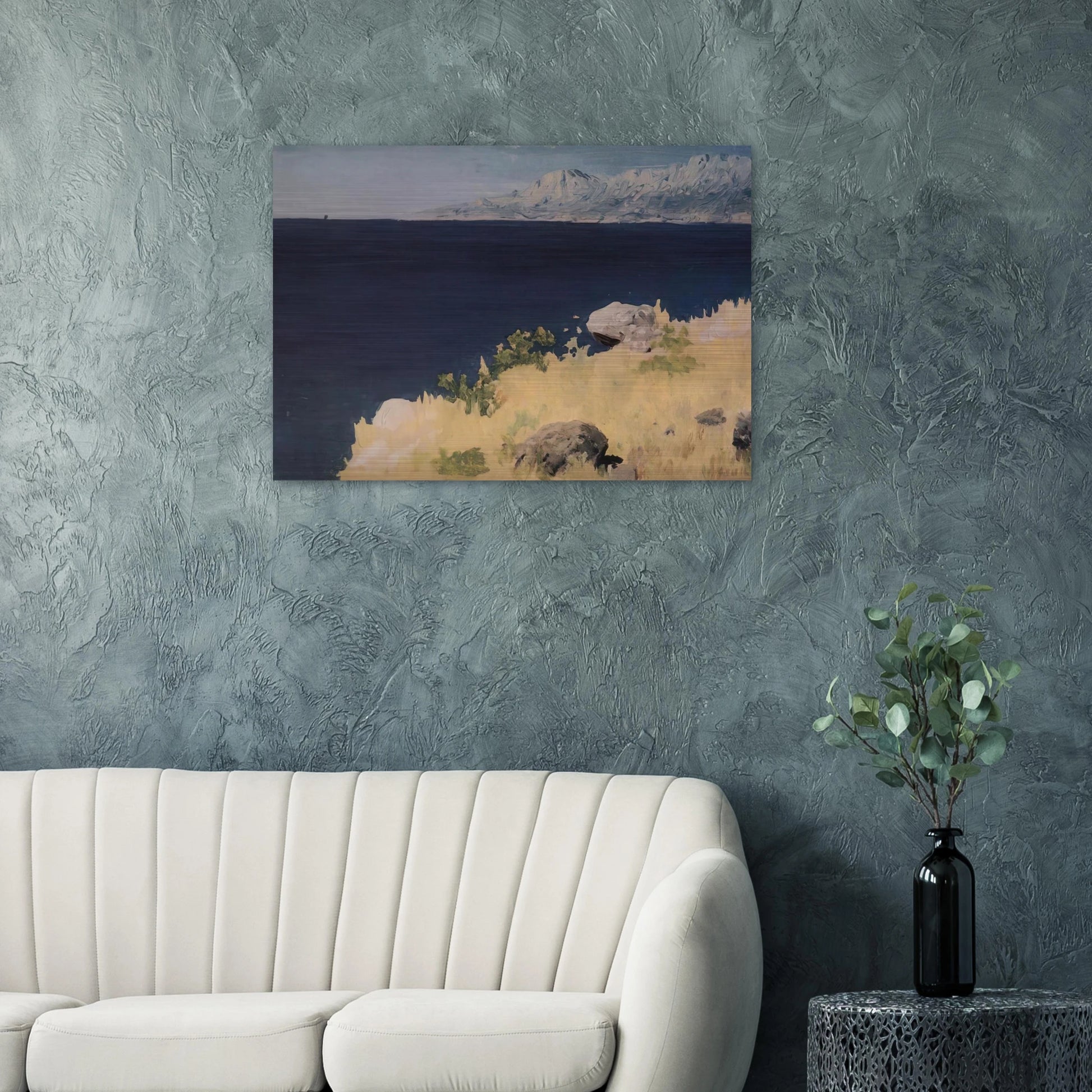 Sea coast. Crimea - Arkhyp Kuindzhi Brushed Aluminum Print - 70x100 cm / 28x40 inches | Arkhyp Kuindzhi Aluminum Print | Arkhyp Kuindzhi Prints