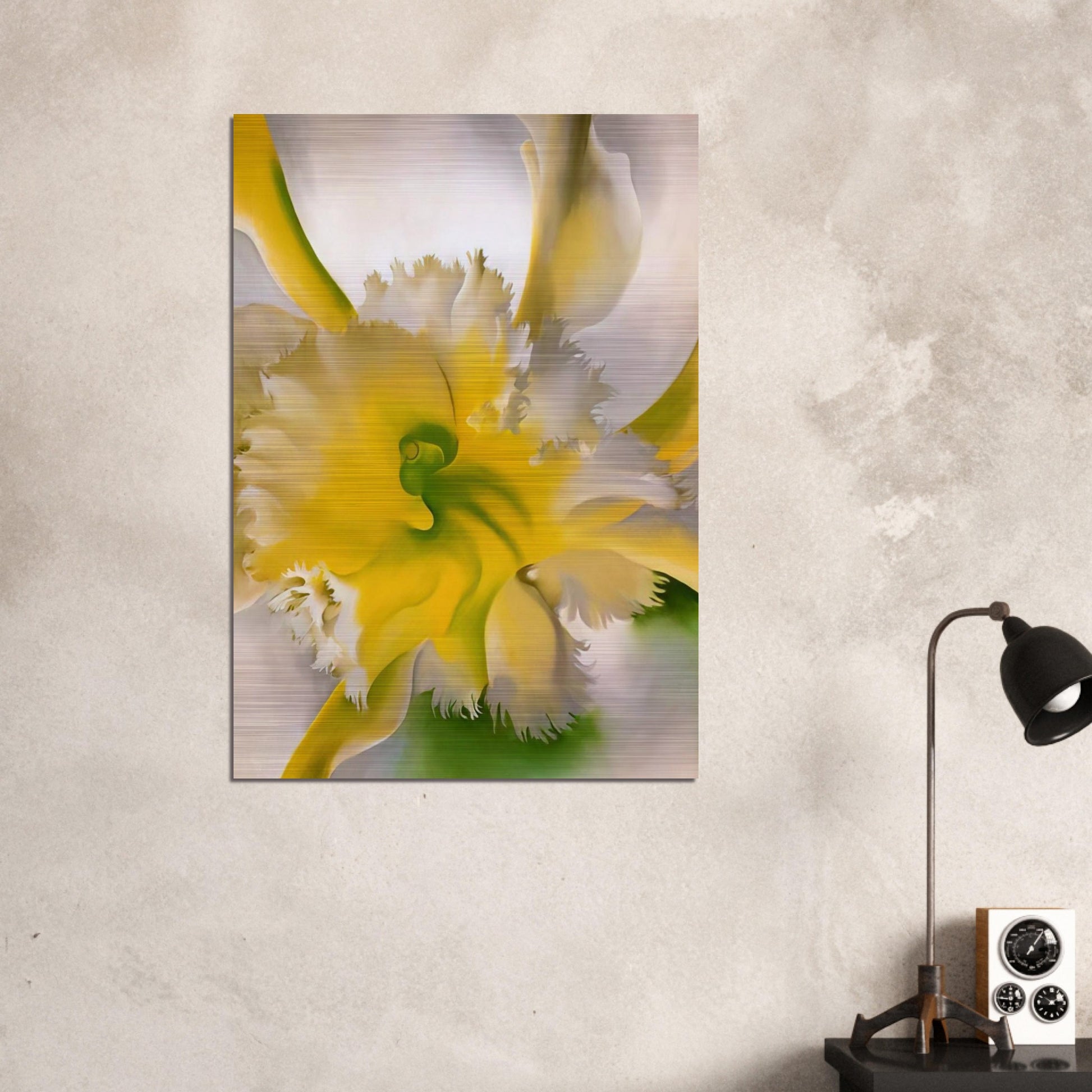 An Orchid - Georgia O'Keeffe Brushed Aluminum Print - 70x100 cm / 28x40 inches | Georgia O'Keeffe Aluminum Print | Georgia O'Keeffe Prints