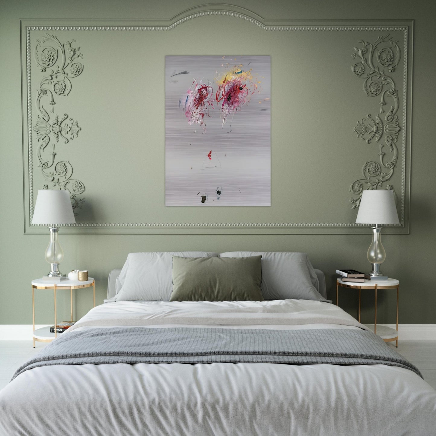 Nine Discourses on Commodus, Part IV - Cy Twombly Brushed Aluminum Print - 70x100 cm / 28x40 inches | Cy Twombly Aluminum Print | Cy Twombly Prints