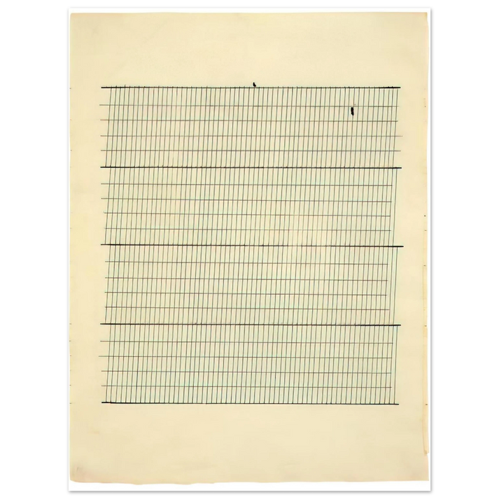 Agnes Martin - Aspiration  75x100 cm / 30x40inches Fine Art Poster