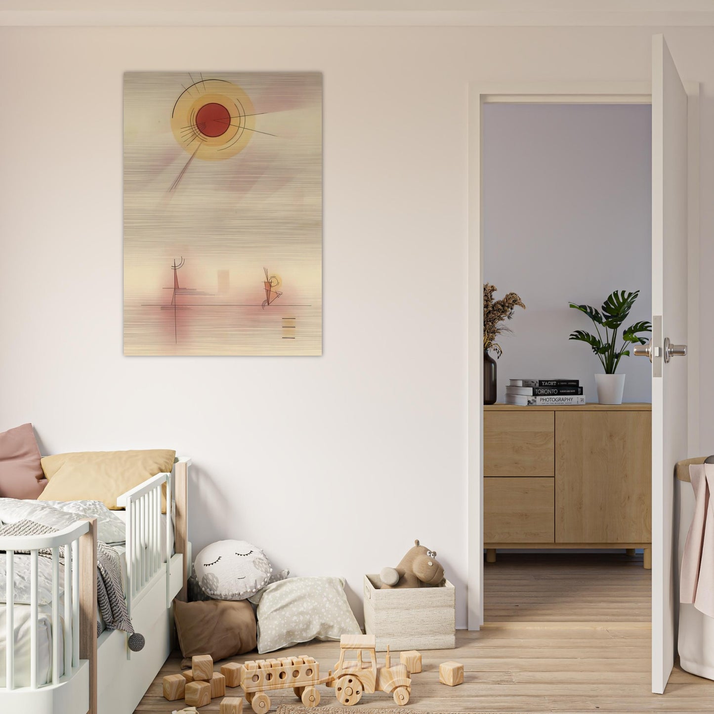 STRAHLEN 1929 - Wassily Kandinsky Brushed Aluminum Print - 70x100 cm / 28x40 inches | Wassily Kandinsky Aluminum Print | Wassily Kandinsky Prints