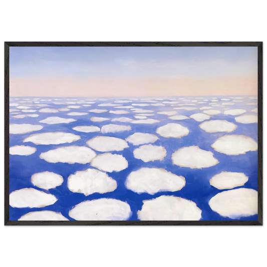 Above the Clouds I - Georgia OKeeffe 70x100 cm / 28x40 inches Framed Art Print – Black Wooden Frame