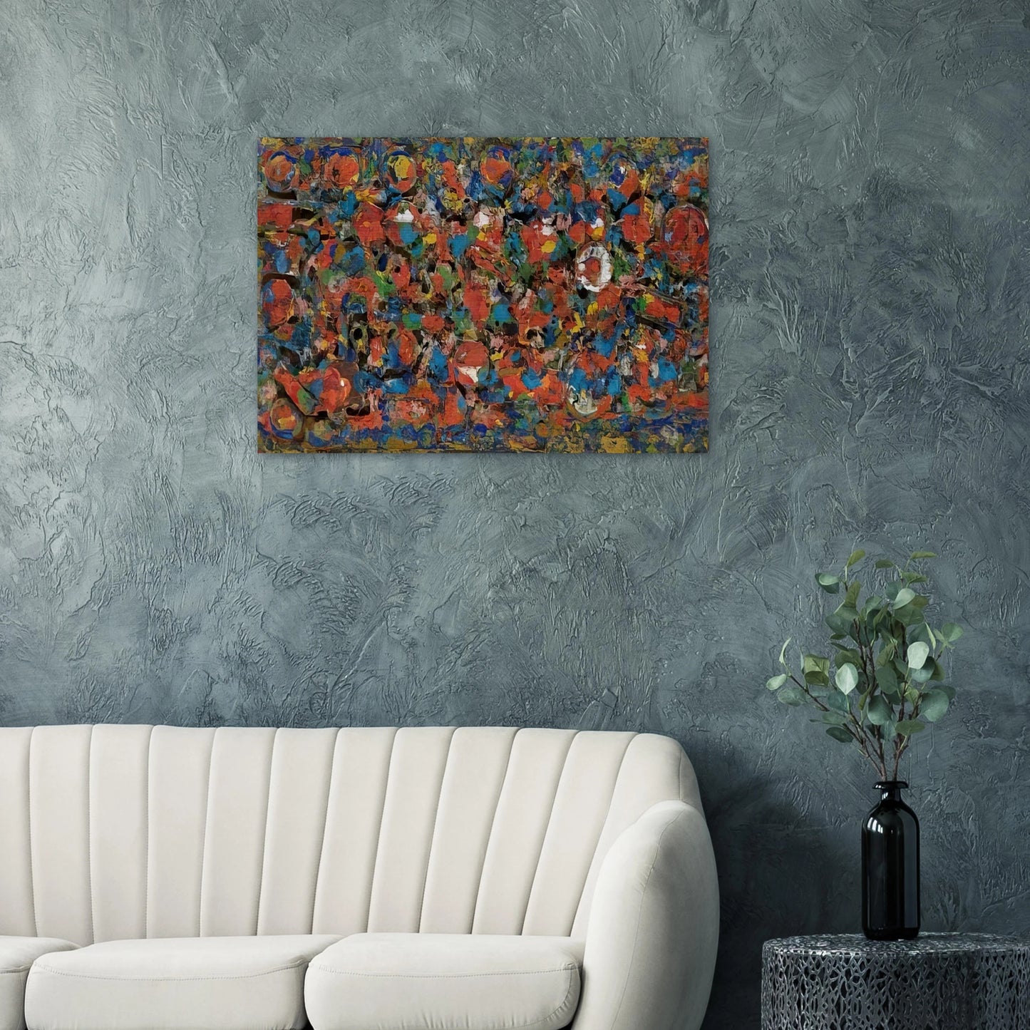 Encrustation - 1976 - Richard Pousette-Dart Brushed Aluminum Print - 70x100 cm / 28x40 inches | Richard Pousette-Dart Aluminum Print | Richard Pousette-Dart Prints