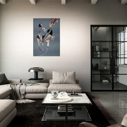 A FLOATING FIGURE 1942 - Wassily Kandinsky Brushed Aluminum Print - 70x100 cm / 28x40 inches | Wassily Kandinsky Aluminum Print | Wassily Kandinsky Prints