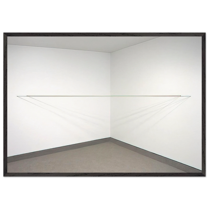 Untitled - 1972 N5 - Fred Sandback 70x100 cm / 28x40 inches Framed Art Print – Black Wooden Frame