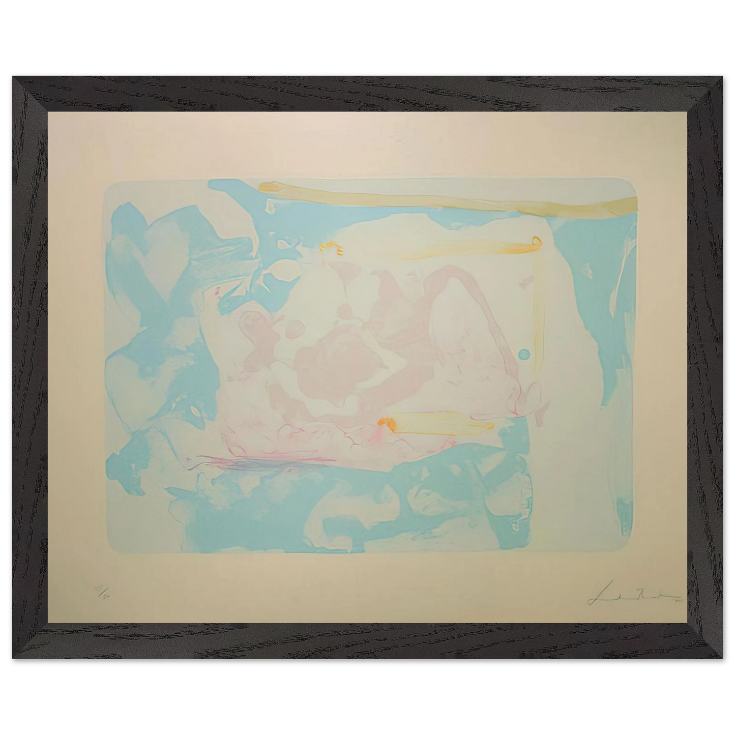 Helen Frankenthaler - Reflections III - 1995 Wall art - 30x40 cm / 12x16 inches - Fine Art Poster-canvas - -