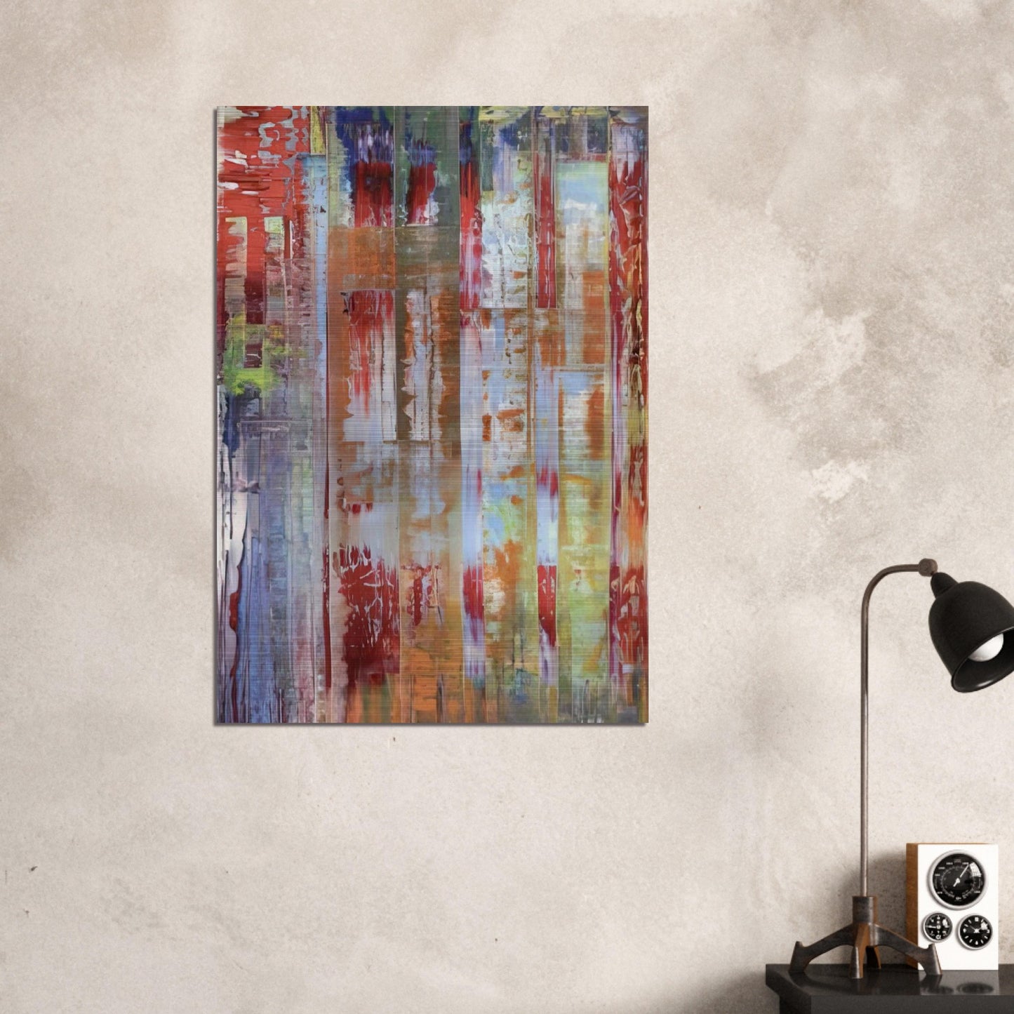 ABSTRACT BILDING - Gerhard Richter Brushed Aluminum Print - 70x100 cm / 28x40 inches | Gerhard Richter Aluminum Print | Gerhard Richter Prints