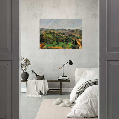 Ile de France Landscape - Paul Cézanne Acrylic Print - 70x100 cm / 28x40″ inches