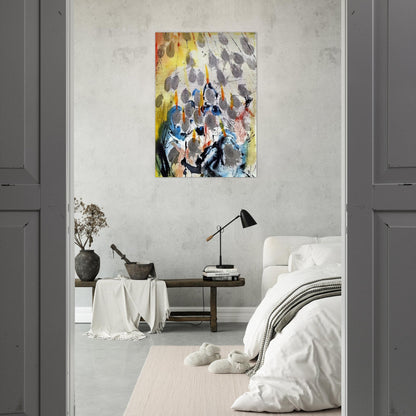 APPARUERUNT ILLIS DISPERTITAE LINGUAE ACTS 1 14 1967 - Salvador Dali Brushed Aluminum Print - 70x100 cm / 28x40 inches | Salvador Dali Aluminum Print | Salvador Dali Prints
