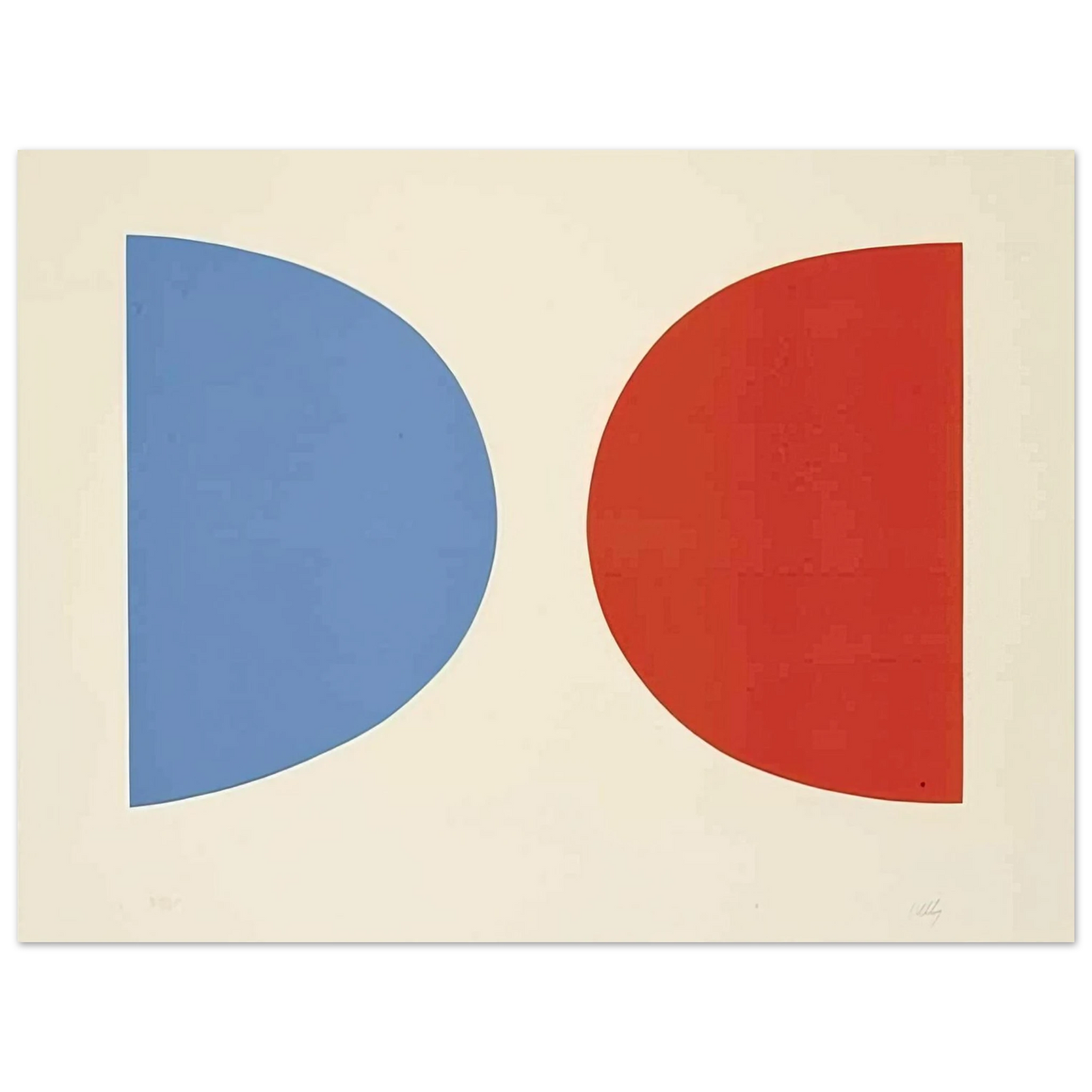Ellsworth Kelly - Blue and Orange  75x100 cm / 30x40inches Fine Art Poster