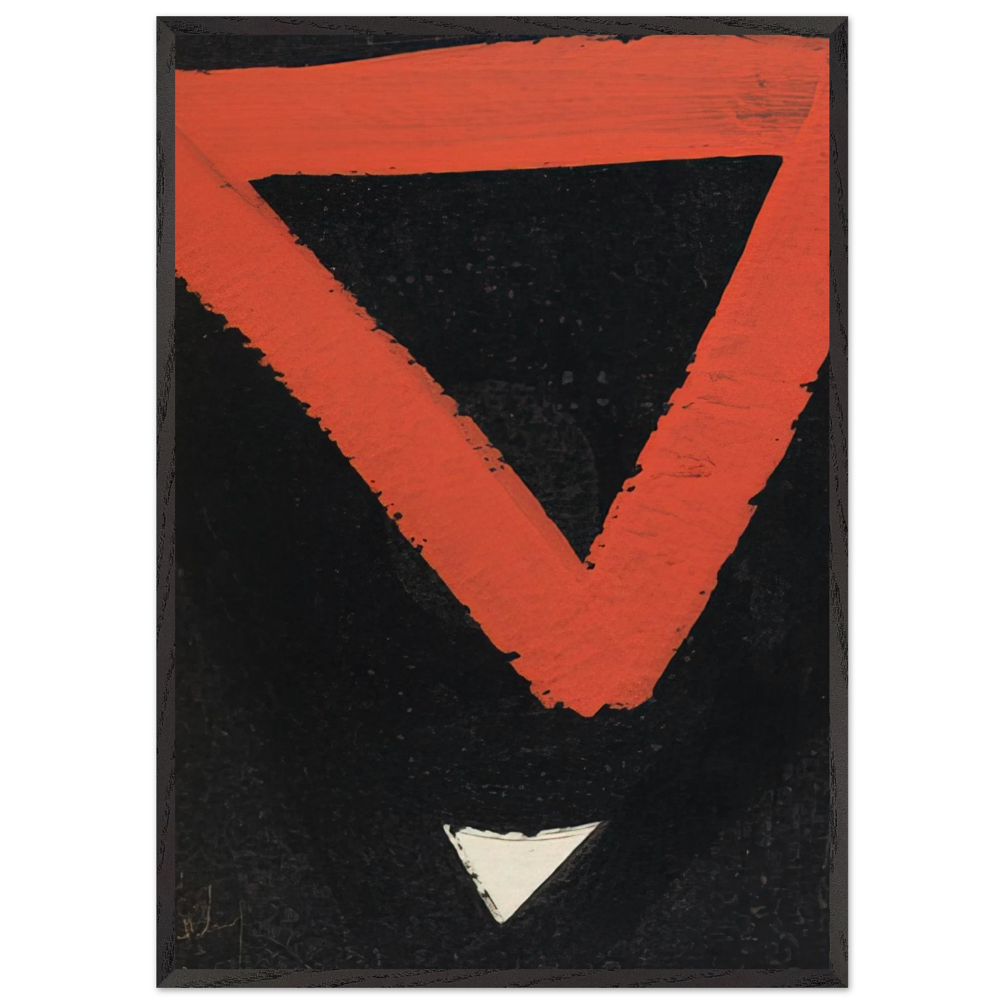 Untitled 6 N2 - Al Held 70x100 cm / 28x40 inches Framed Art Print – Black Wooden Frame