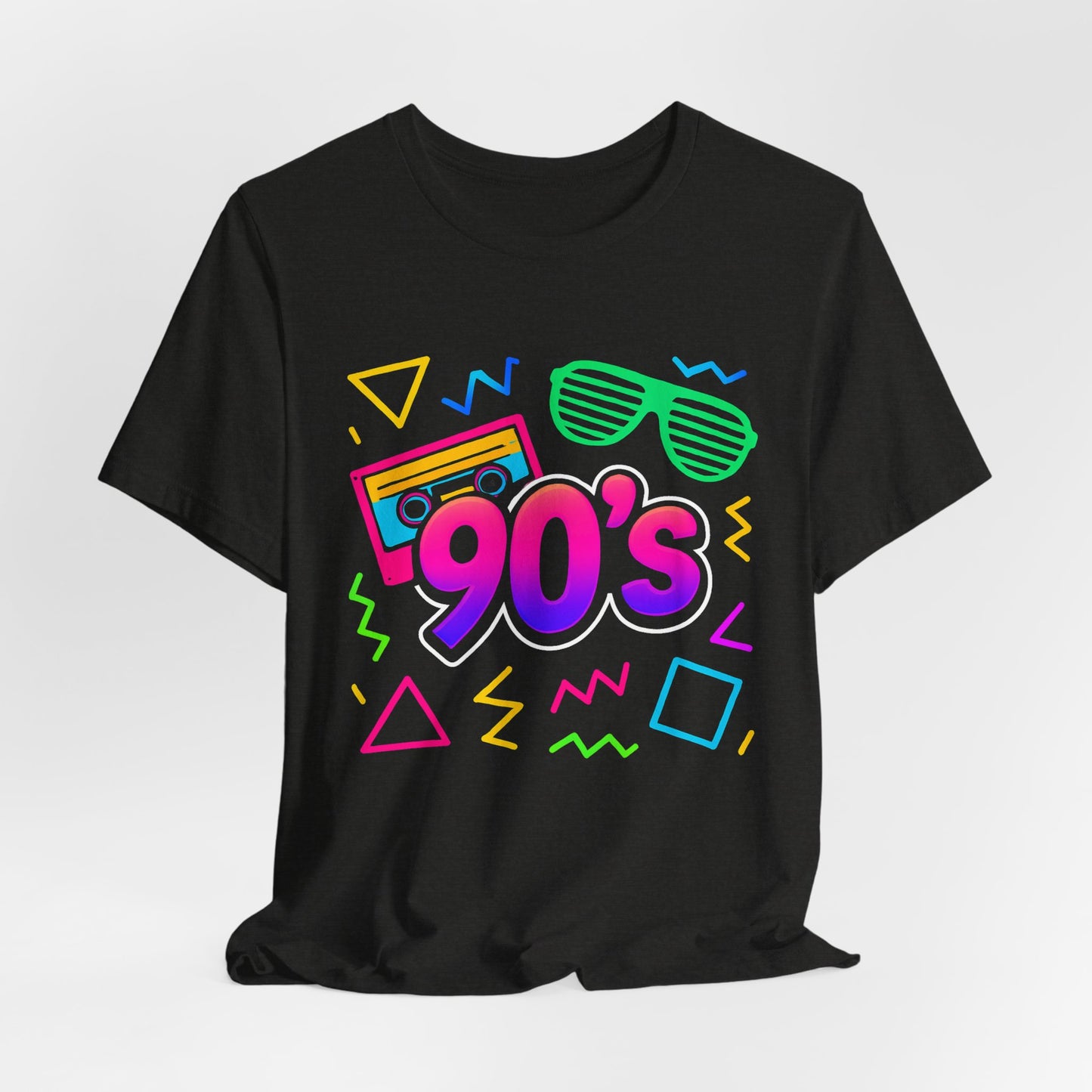 Música de la vieja escuela de los 90: ambiente arcade, clásico vintage de los 90. Camiseta retro de los 90 con la frase "Amo los años noventa".