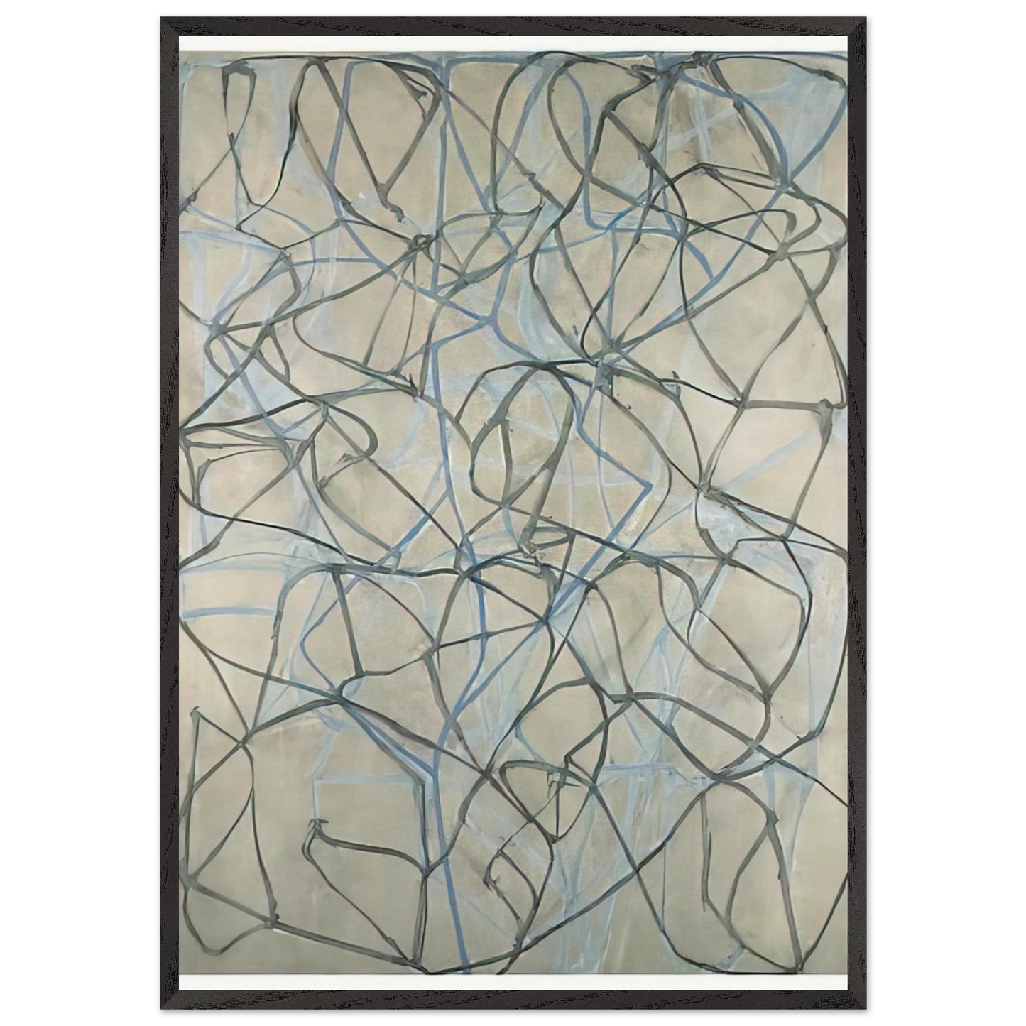 The Studio - 1990 - Brice Marden 70x100 cm / 28x40 inches Framed Art Print – Black Wooden Frame