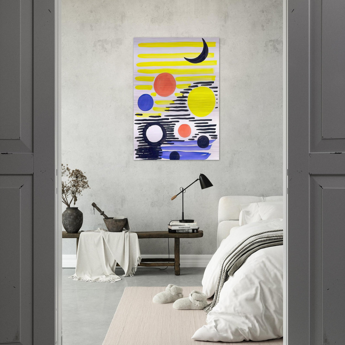 7 CIRCLES ABSTRACT 1966 - Alexander Calder Brushed Aluminum Print - 70x100 cm / 28x40 inches | Alexander Calder Aluminum Print | Alexander Calder Prints
