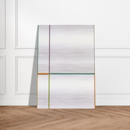 Doppelfarben in the cross 1-2-3-4 - 1968 - Max Bill Brushed Aluminum Print - 70x100 cm / 28x40 inches | Max Bill Aluminum Print | Max Bill Prints