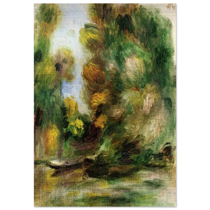 Banks of the River - Pierre-Auguste Renoir Brushed Aluminum Print - 70x100 cm / 28x40 inches | Pierre-Auguste Renoir Aluminum Print | Pierre-Auguste Renoir Prints