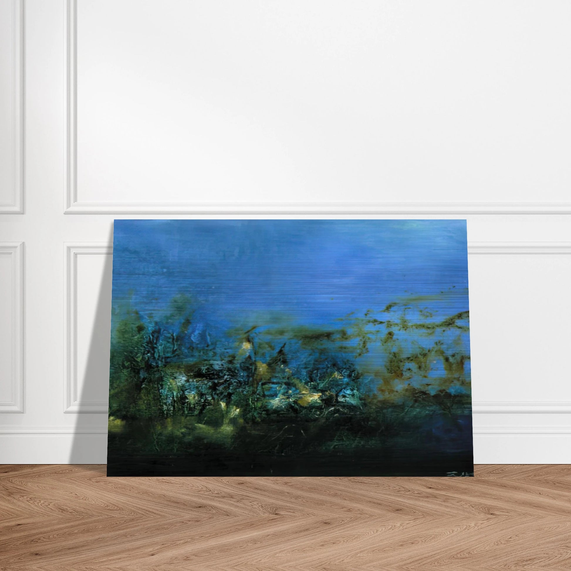 14 10 2002 2002 - Zao Wou-Ki Brushed Aluminum Print - 70x100 cm / 28x40 inches | Zao Wou-Ki Aluminum Print | Zao Wou-Ki Prints