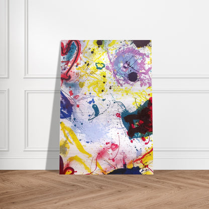 Untitled  SF-345  - Sam Francis Brushed Aluminum Print - 70x100 cm / 28x40 inches | Sam Francis Aluminum Print | Sam Francis Prints