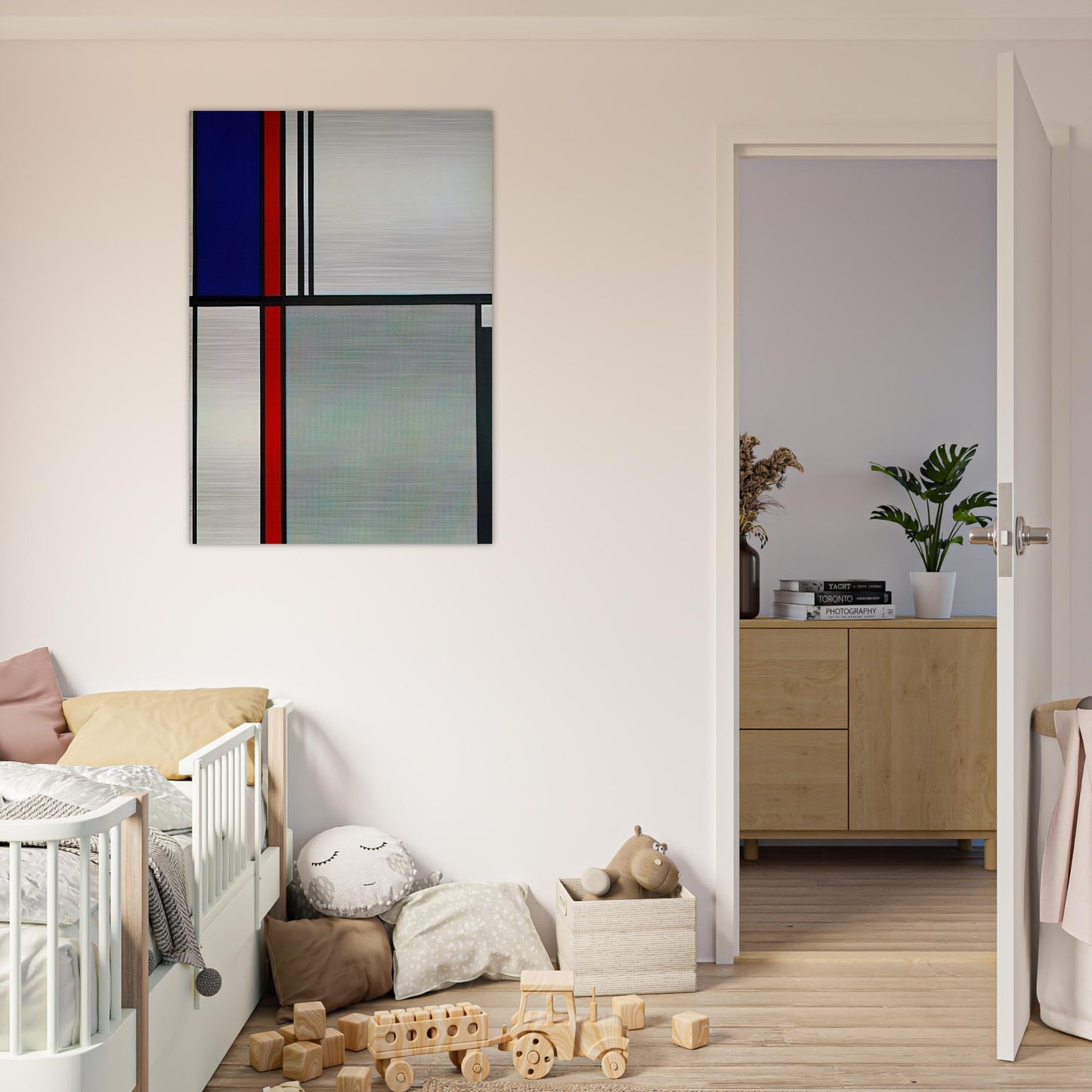 NONOBJECTIVE II 1964 - Roy Lichtenstein Brushed Aluminum Print - 70x100 cm / 28x40 inches | Roy Lichtenstein Aluminum Print | Roy Lichtenstein Prints