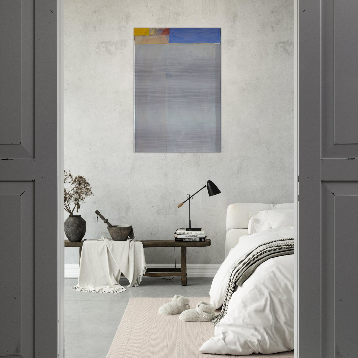 Ocean Park #49 - Richard Diebenkorn Brushed Aluminum Print - 70x100 cm / 28x40 inches | Richard Diebenkorn Aluminum Print | Richard Diebenkorn Prints