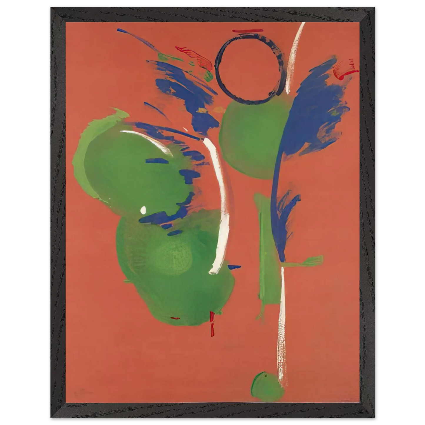 Helen Frankenthaler - Mary, Mary - 1987 Wall art - 15x20 cm / 6x8 Inches - Premium Wooden Framed Poster With Fine Art Paper - Wood frame