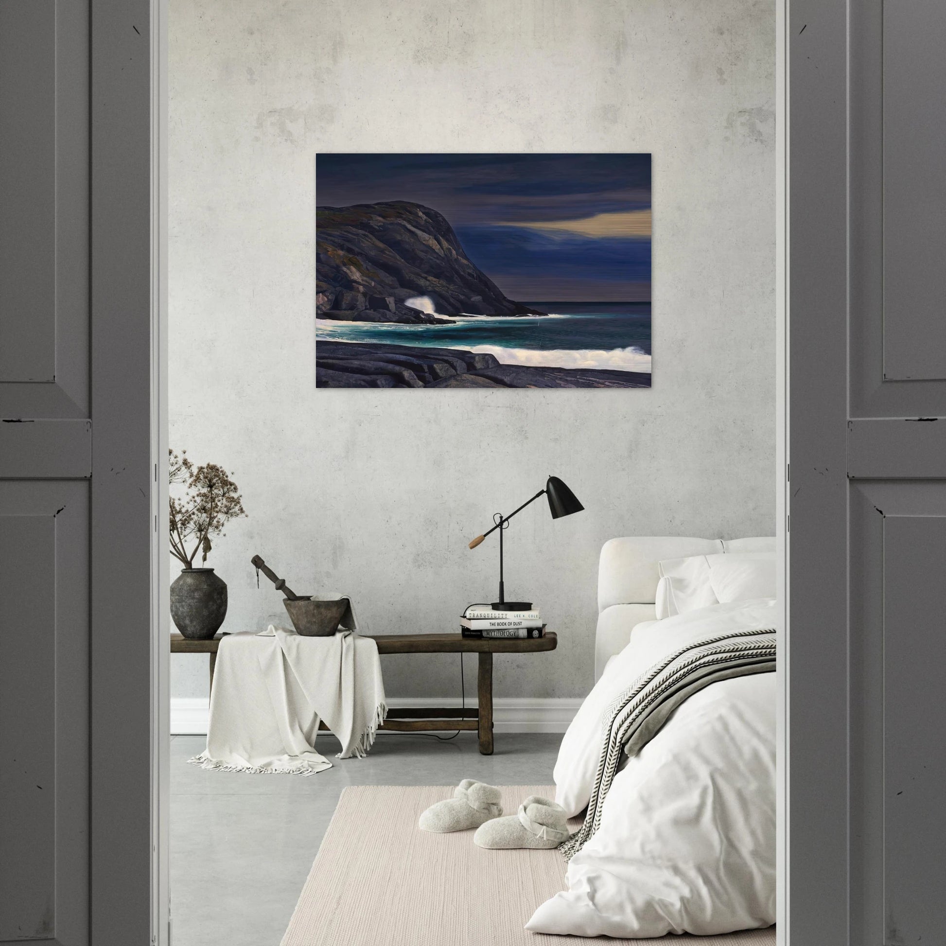 Brewing Storm, Monhegan - Rockwell Kent Brushed Aluminum Print - 70x100 cm / 28x40 inches | Rockwell Kent Aluminum Print | Rockwell Kent Prints