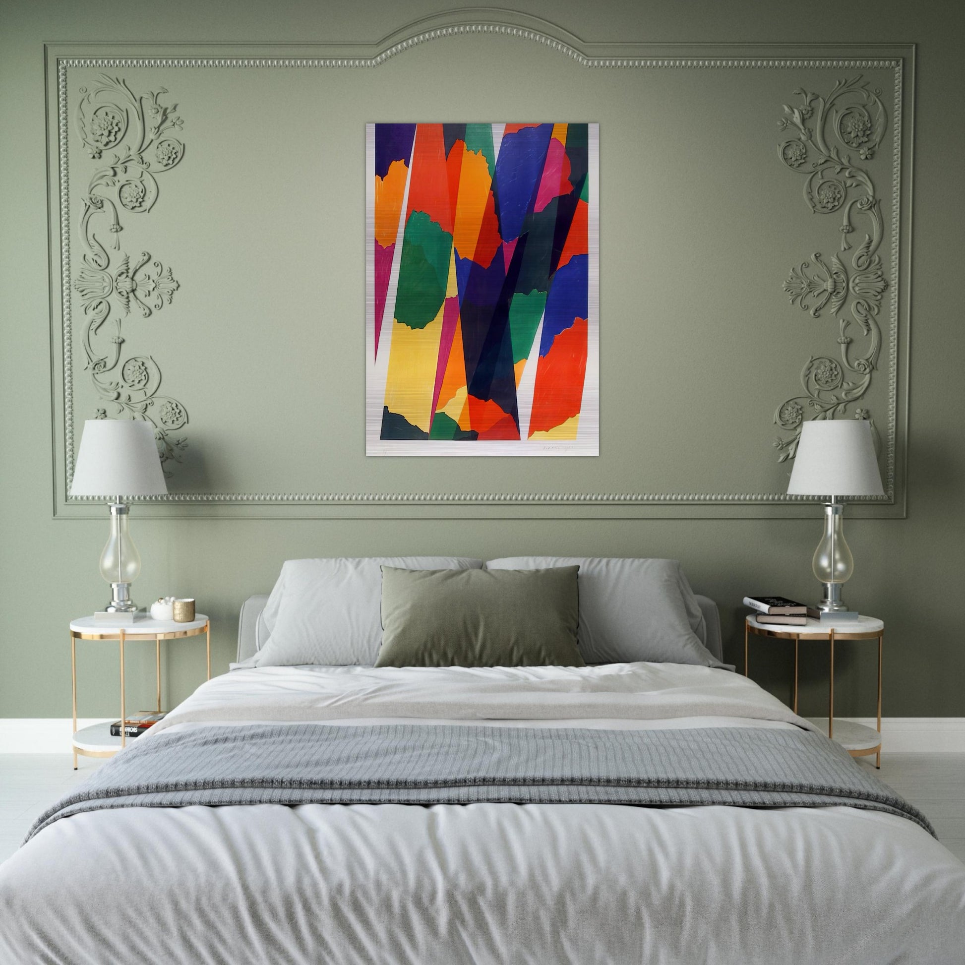 Wait - Untitled XIX - 1968 - Piero Dorazio Brushed Aluminum Print - 70x100 cm / 28x40 inches | Piero Dorazio Aluminum Print | Piero Dorazio Prints