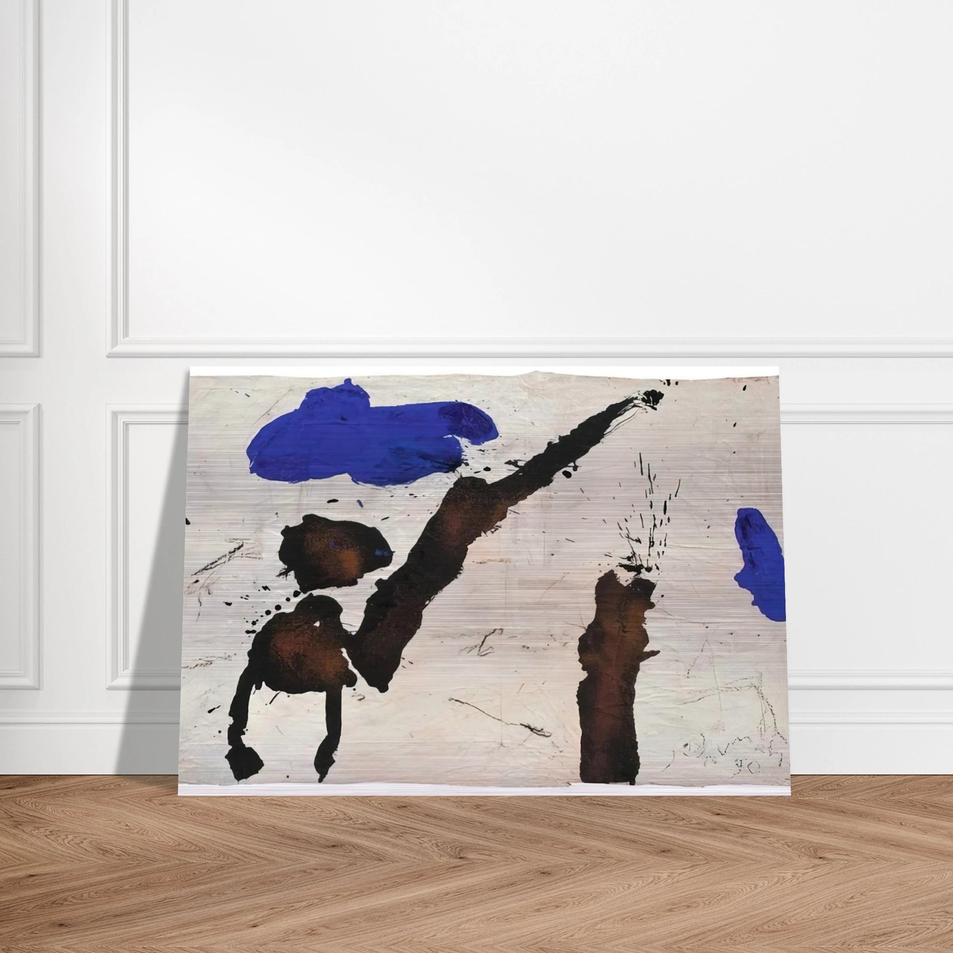 Gc-17 - 1990 - Emil Schumacher Brushed Aluminum Print - 70x100 cm / 28x40 inches | Emil Schumacher Aluminum Print | Emil Schumacher Prints