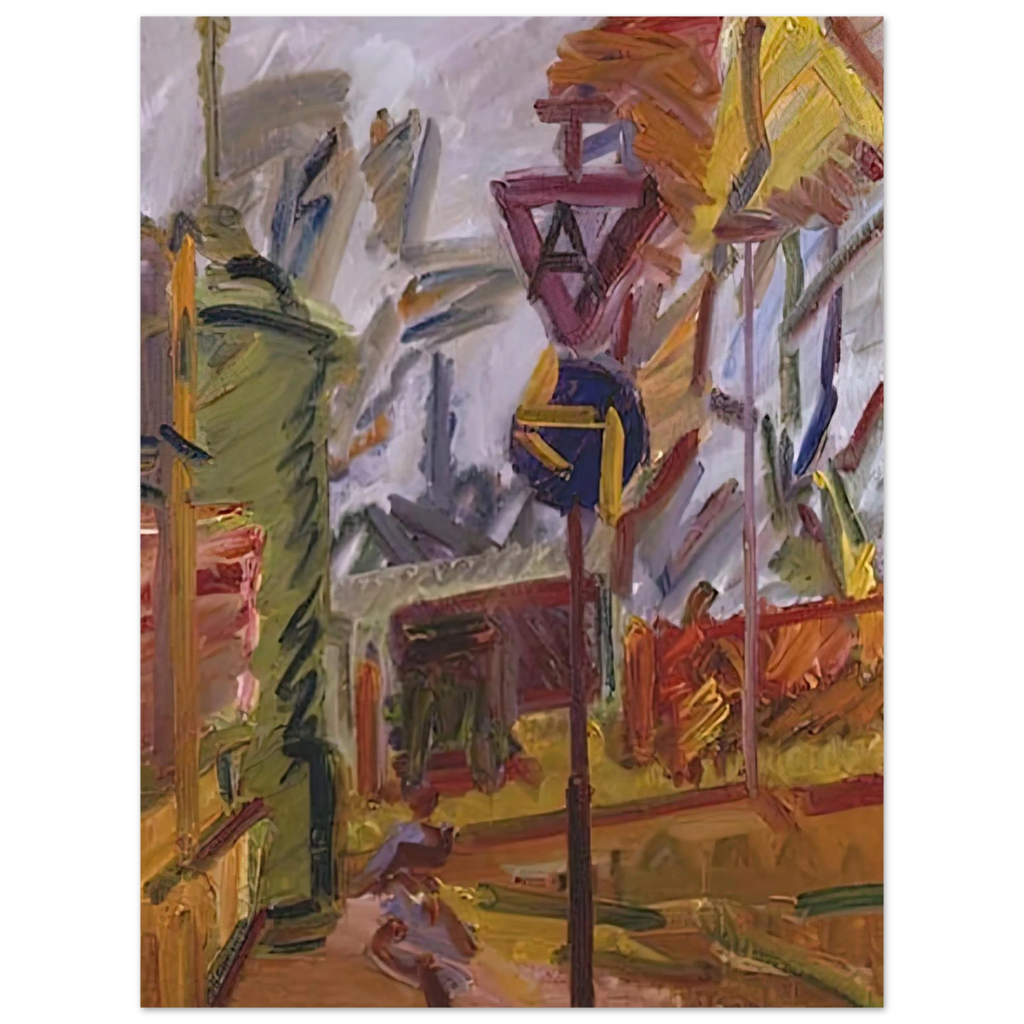 Frank Auerbach - PARK VILLAGE  75x100 cm / 30x40inches Fine Art Poster