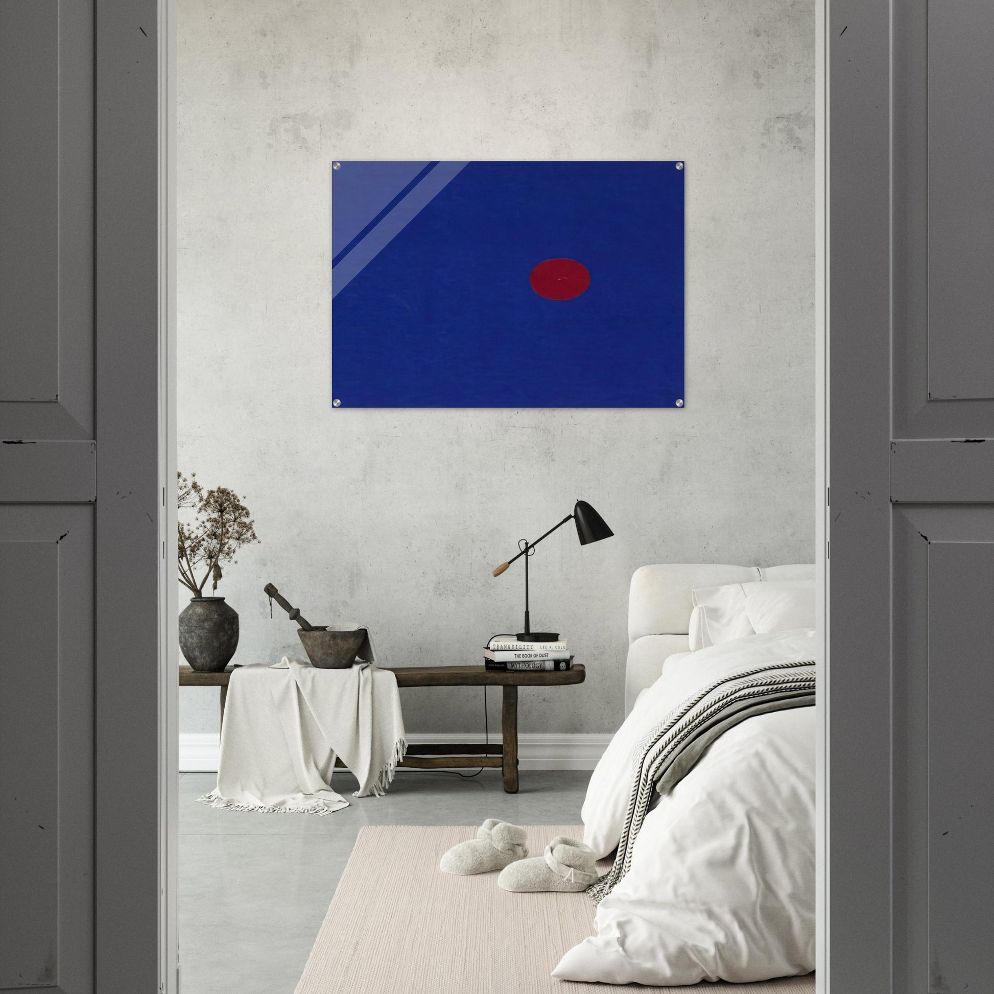 Red and Blue from the series Line Form Color - Ellsworth Kelly Acrylic Print - 70x100 cm / 28x40″ inches