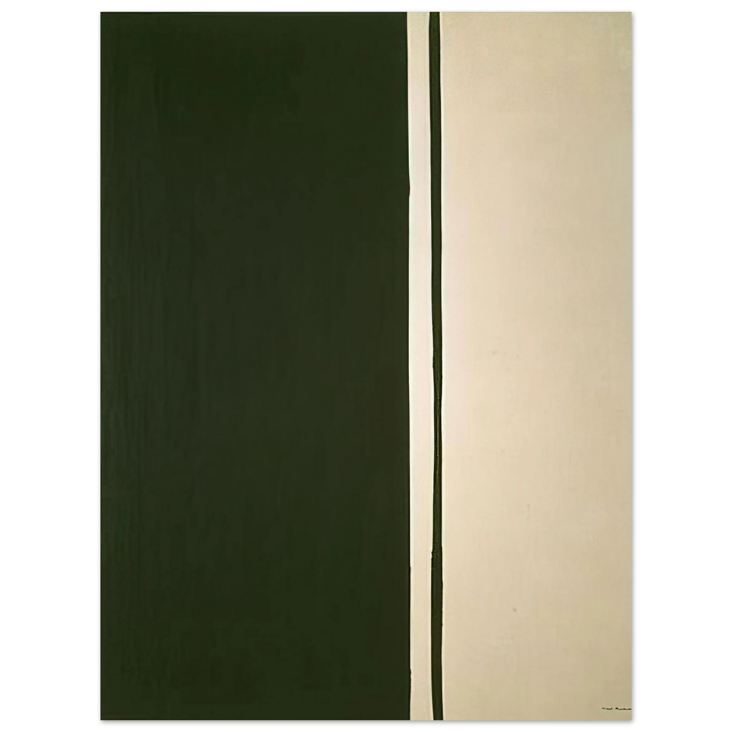 Barnett Newman - Black Fire I  75x100 cm / 30x40inches Fine Art Poster