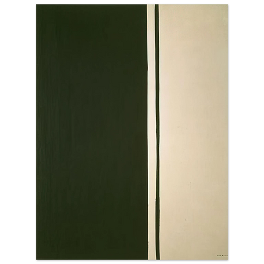 Barnett Newman - Black Fire I  75x100 cm / 30x40inches Fine Art Poster