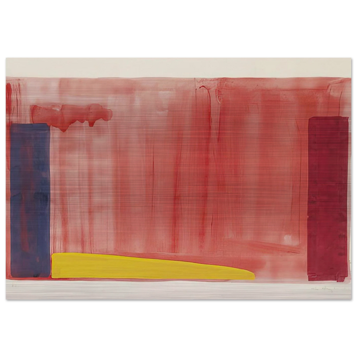 Untitled - Color Field Painting - John Hoyland Brushed Aluminum Print - 70x100 cm / 28x40 inches | John Hoyland Aluminum Print | John Hoyland Prints