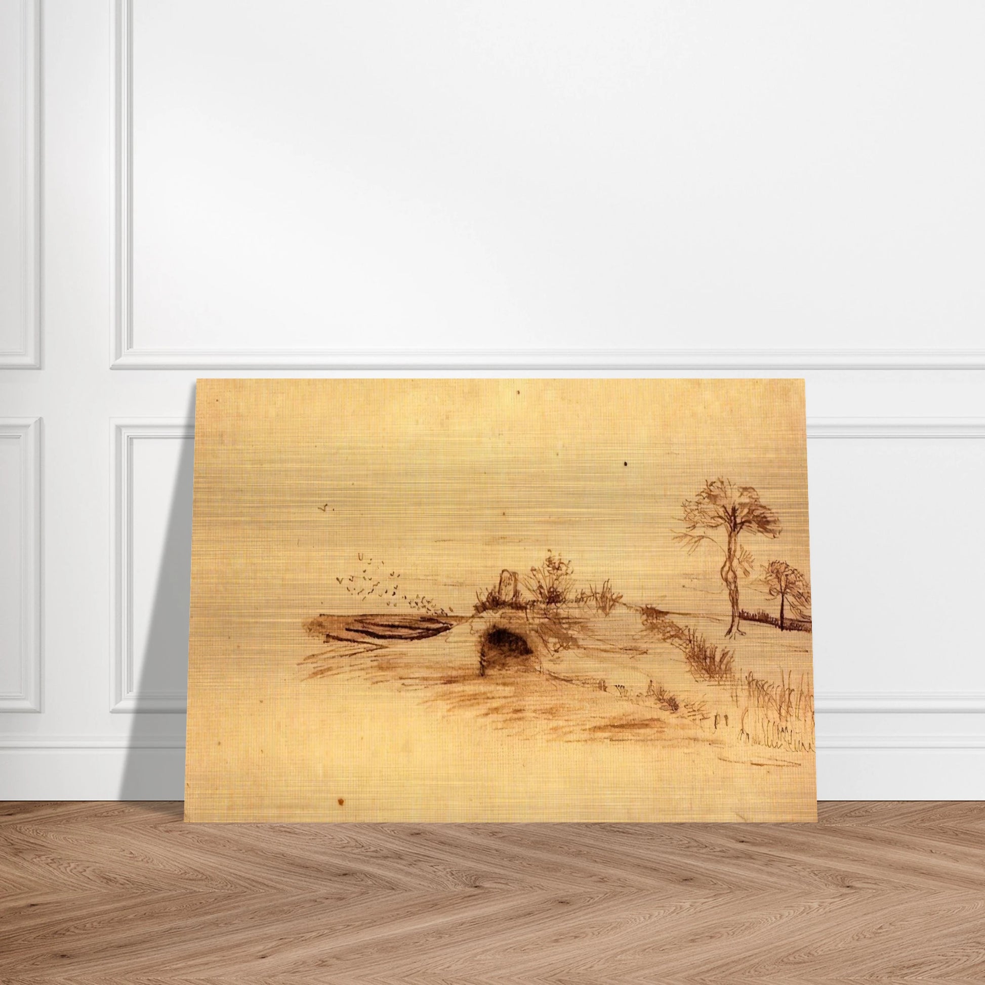 The Cave of Machpelah - Vincent van Gogh Brushed Aluminum Print - 70x100 cm / 28x40 inches | Vincent van Gogh Aluminum Print | Vincent van Gogh Prints
