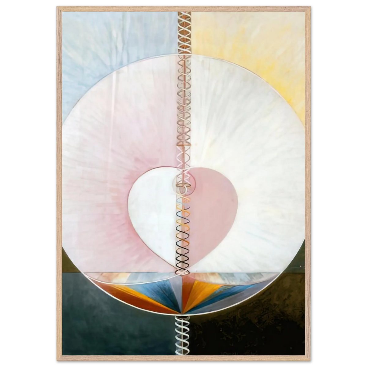 Hilma af Klint - WHAT A HUMAN BEING IS 1910 Wall art - 15x20 cm / 6x8 Inches - Fine Art Poster - -