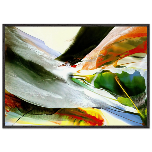 Side of St George - Paul Jenkins 70x100 cm / 28x40 inches Framed Art Print – Black Wooden Frame