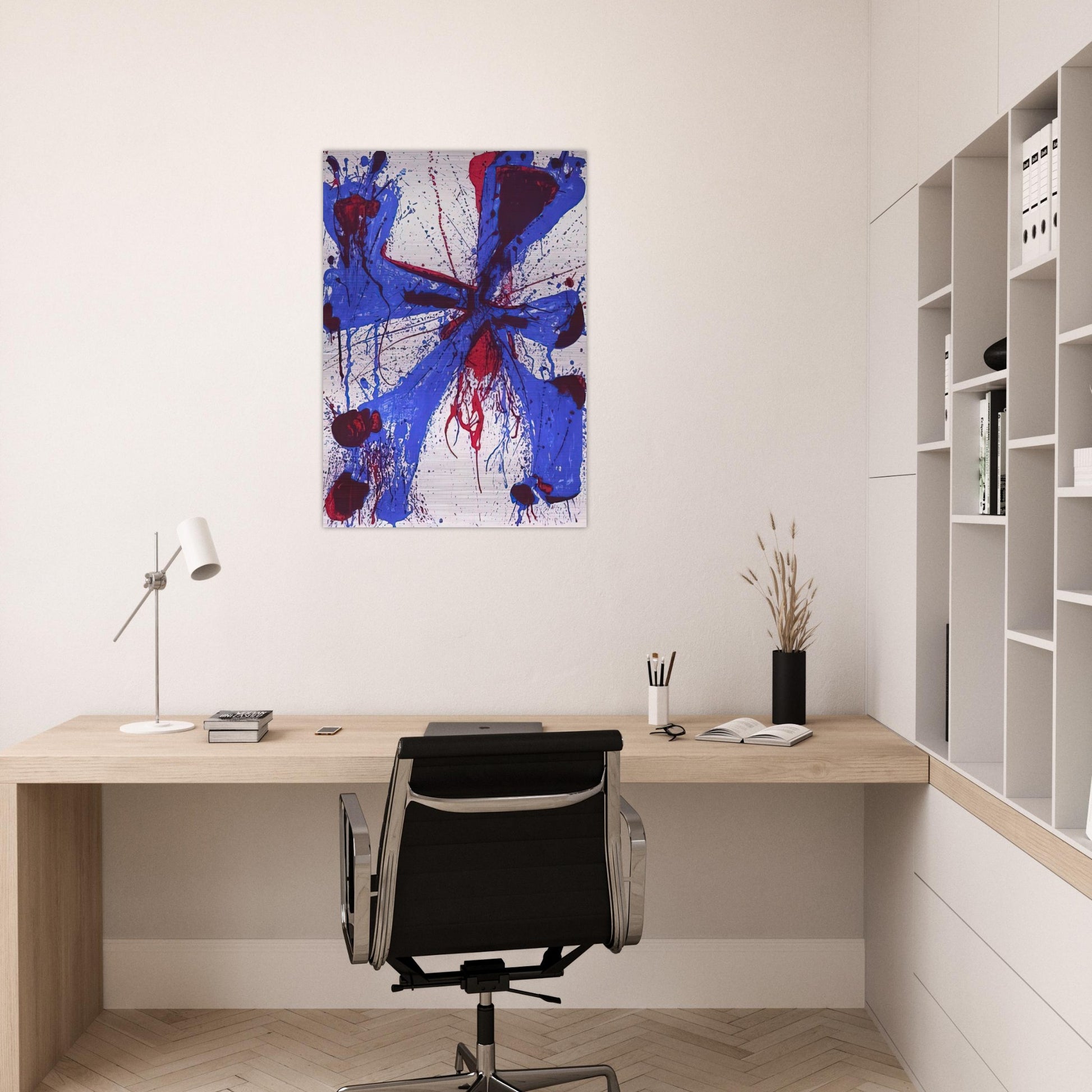 Damn Braces - Sam Francis Brushed Aluminum Print - 70x100 cm / 28x40 inches | Sam Francis Aluminum Print | Sam Francis Prints