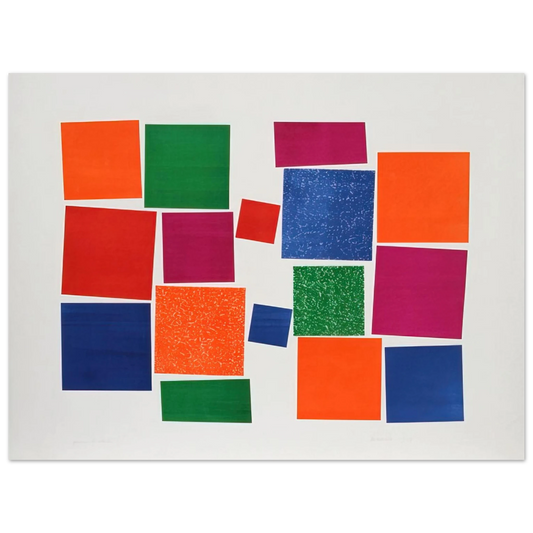 Piero Dorazio - Untitled V - 1967  75x100 cm / 30x40inches Fine Art Poster