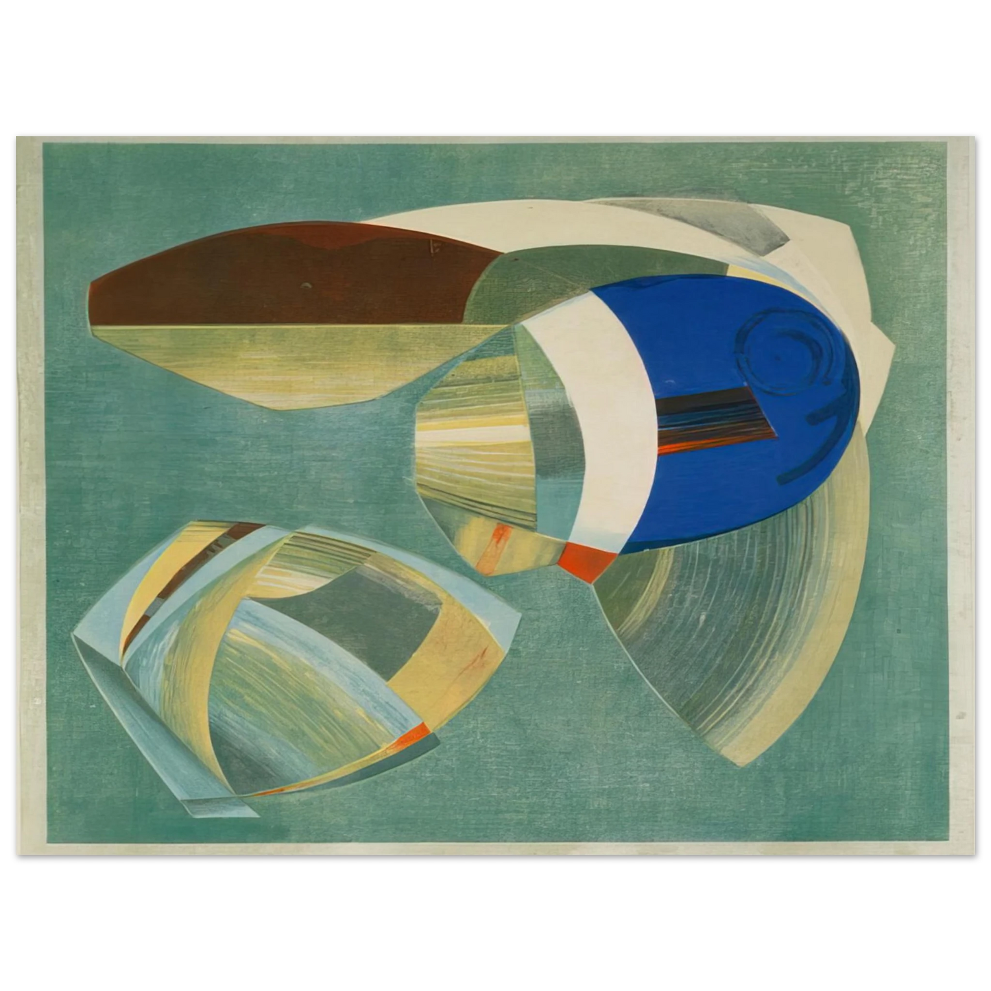John Ferren - Sea Forms - 1937  75x100 cm / 30x40inches Fine Art Poster