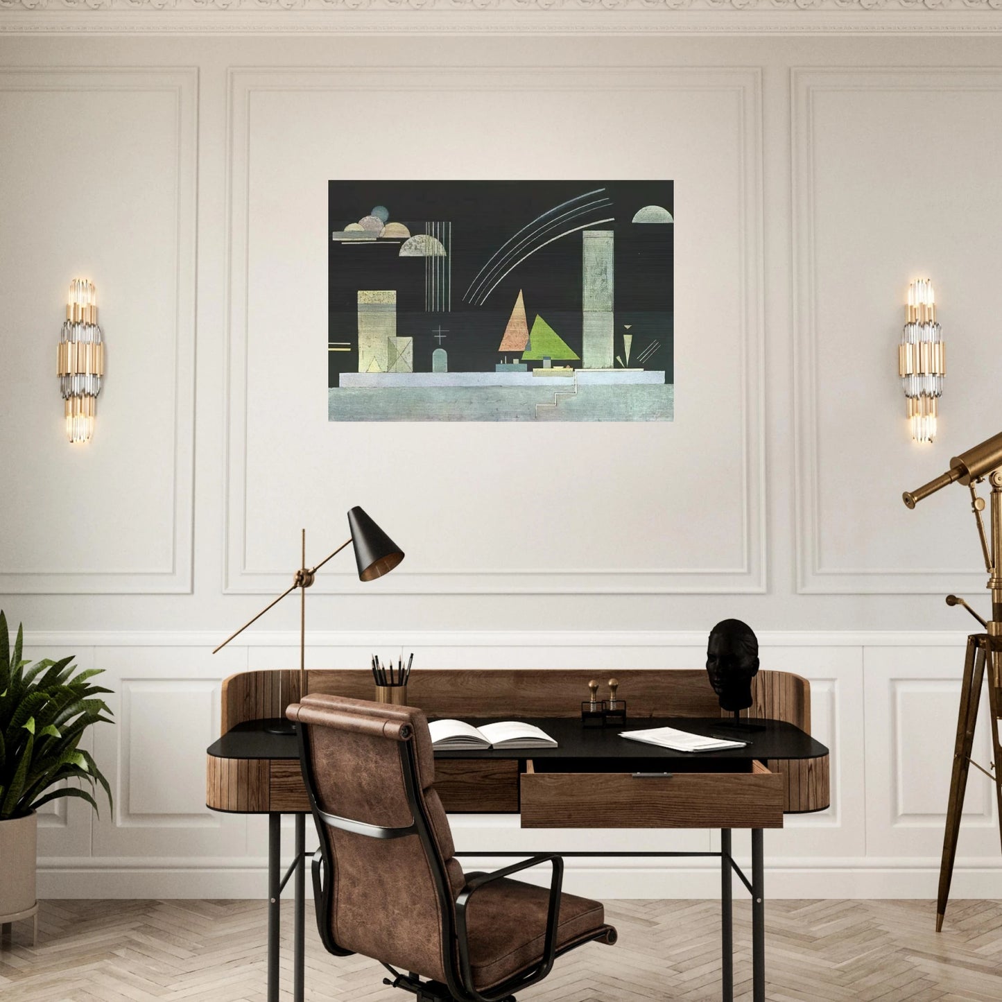 AT REST - Wassily Kandinsky Brushed Aluminum Print - 70x100 cm / 28x40 inches | Wassily Kandinsky Aluminum Print | Wassily Kandinsky Prints