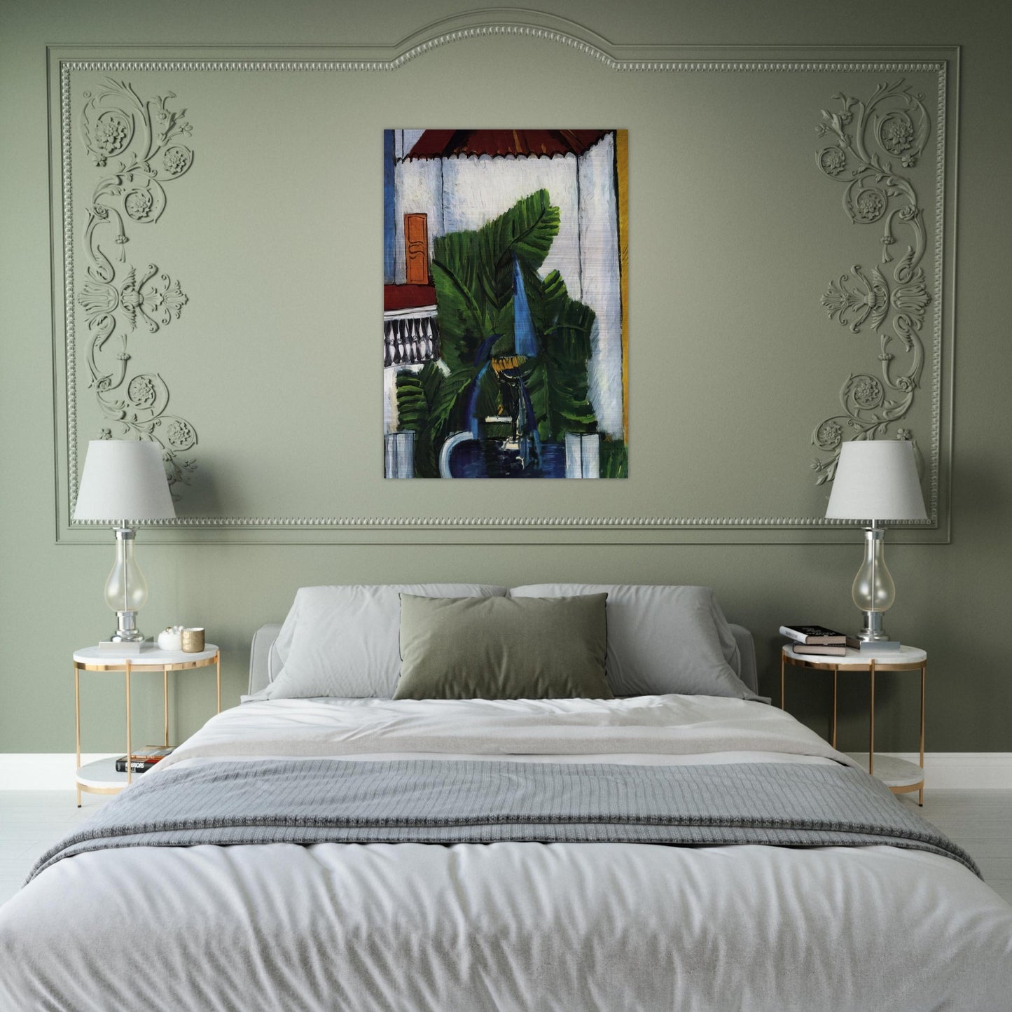 FOUNTAIN IN AVIGNON 1913 - Raoul Dufy Brushed Aluminum Print - 70x100 cm / 28x40 inches | Raoul Dufy Aluminum Print | Raoul Dufy Prints