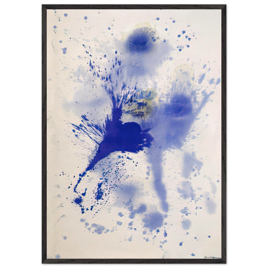 Astral Nebula - Hans Hofmann 70x100 cm / 28x40 inches Framed Art Print – Black Wooden Frame