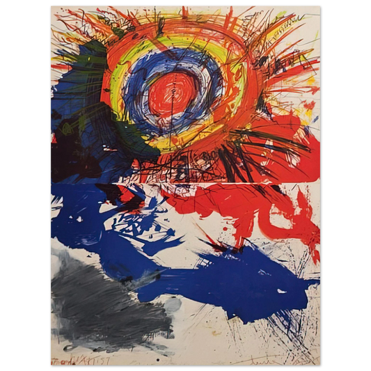 Walasse Ting - Composition - 1957  75x100 cm / 30x40inches Fine Art Poster