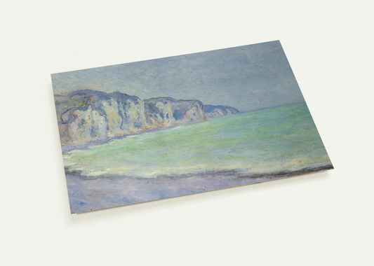 Cliff at Pourville 2 By claude monet Pack of 10 Post Cards | claude monet Post Cards | A6 (10.5 x 14.8 cm) - 4.1 x 5.8 inches