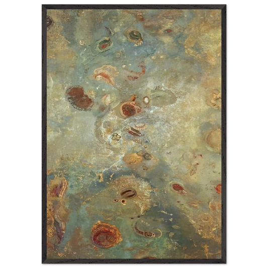 UNDERWATER VISION 1910 - Odilon Redon 70x100 cm / 28x40 inches Framed Art Print – Black Wooden Frame