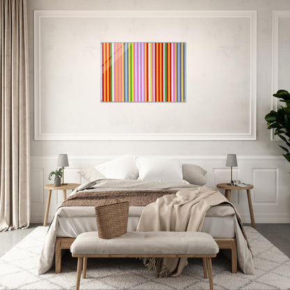 Powwow - 1969 - Gene Davis Acrylic Print - 70x100 cm / 28x40″ inches